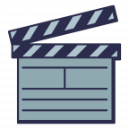 cropped clapperboard cinema movie illustration set fill style scaled 1.png